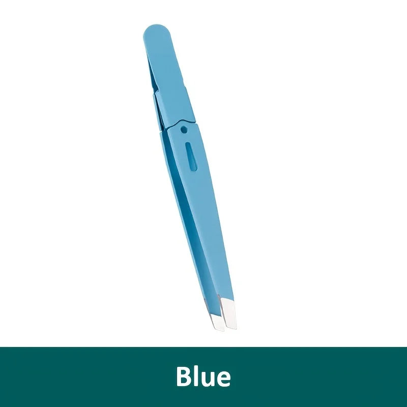 DOCTIA® Eyebrow Tweezer Colorful Hair Beauty Fine Hairs Puller Stainless Steel Slanted Eye Brow Clips Removal Makeup Tools