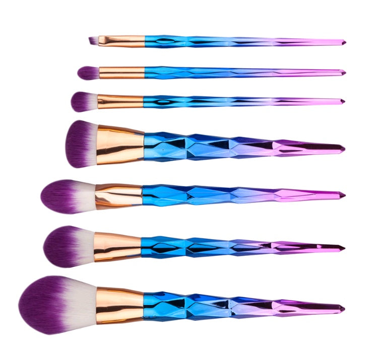 BVJ® 7 makeup brushes, makeup tools, diamond makeup brush foundation brush