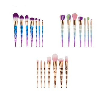 BVJ® 7 makeup brushes, makeup tools, diamond makeup brush foundation brush