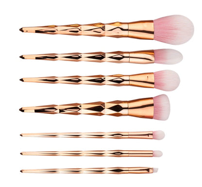 BVJ® 7 makeup brushes, makeup tools, diamond makeup brush foundation brush