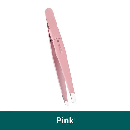DOCTIA® Eyebrow Tweezer Colorful Hair Beauty Fine Hairs Puller Stainless Steel Slanted Eye Brow Clips Removal Makeup Tools