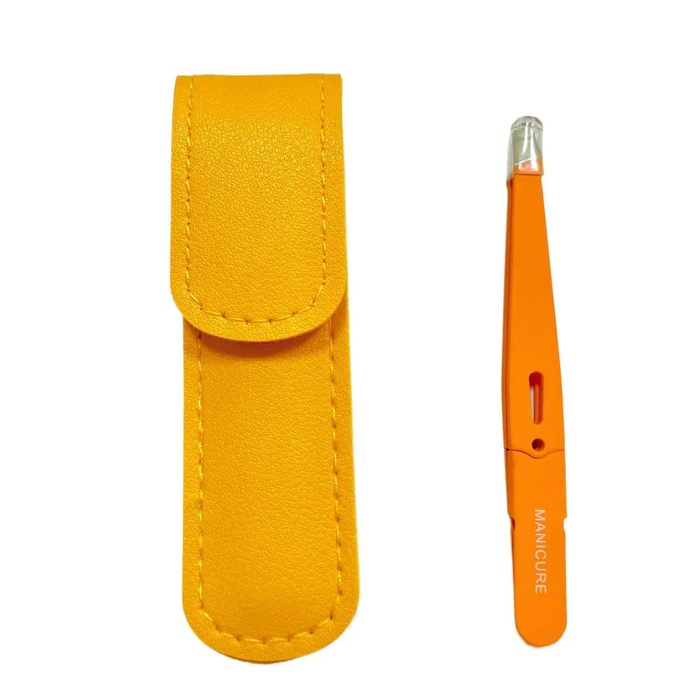 DOCTIA® Eyebrow Tweezer Colorful Hair Beauty Fine Hairs Puller Stainless Steel Slanted Eye Brow Clips Removal Makeup Tools